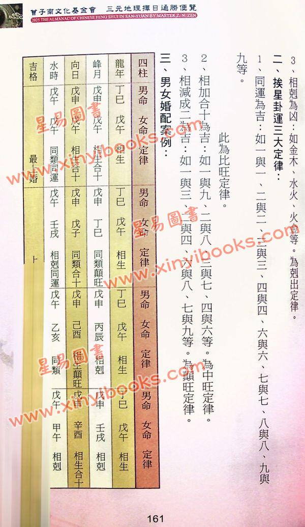 曾王君：2025乙巳年曾子南宗师三元地理择日通胜便览 最後1本